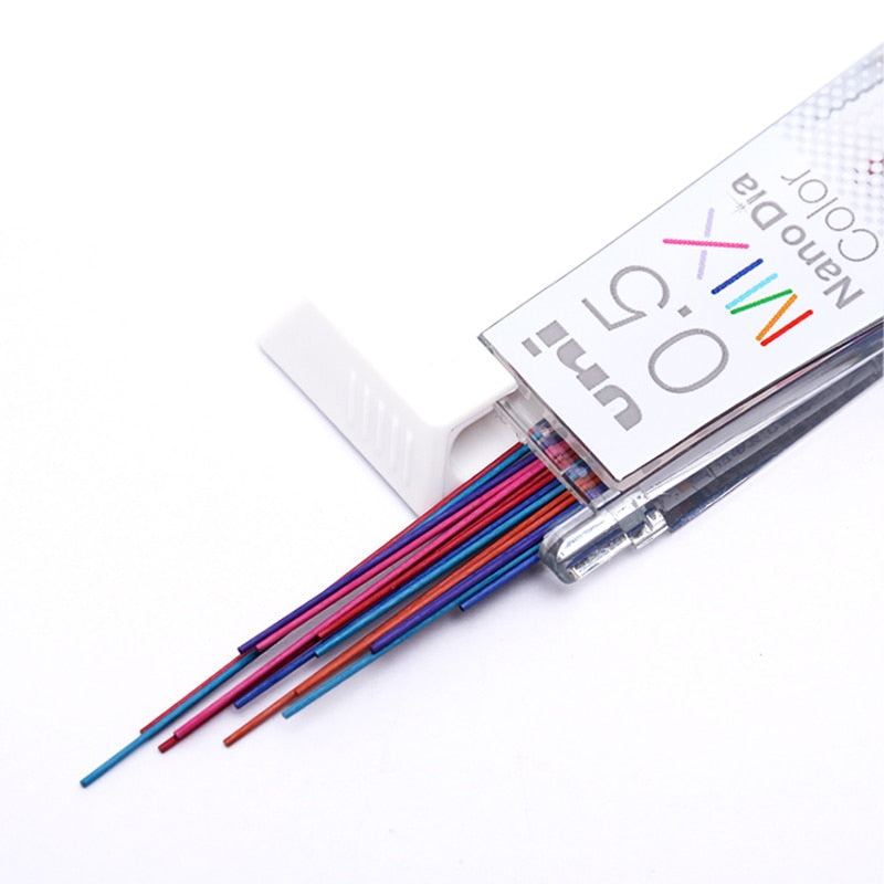 Uni Nano Dia Color 0.5mm Colored Mechanical Pencil Leads Refills