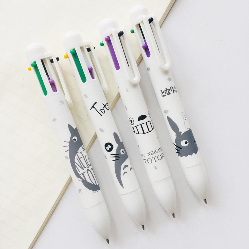 Totoro 3pc Multi-Color Pens
