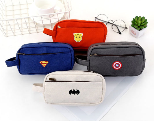 Superhero Canvas Pencil Case