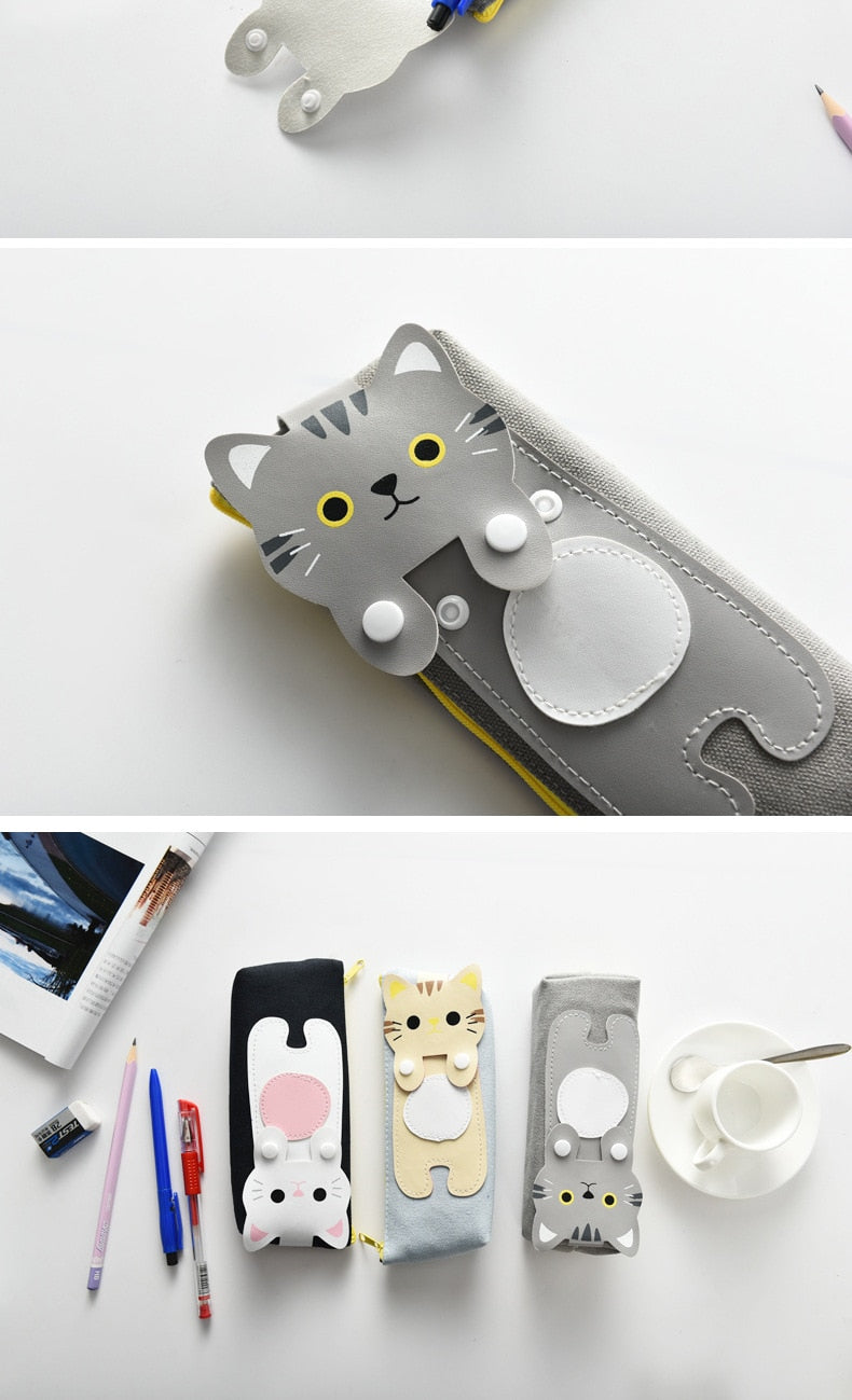 Cat Print Pencil Case - Japanese Kawaii Pen Shop - Cutsy World