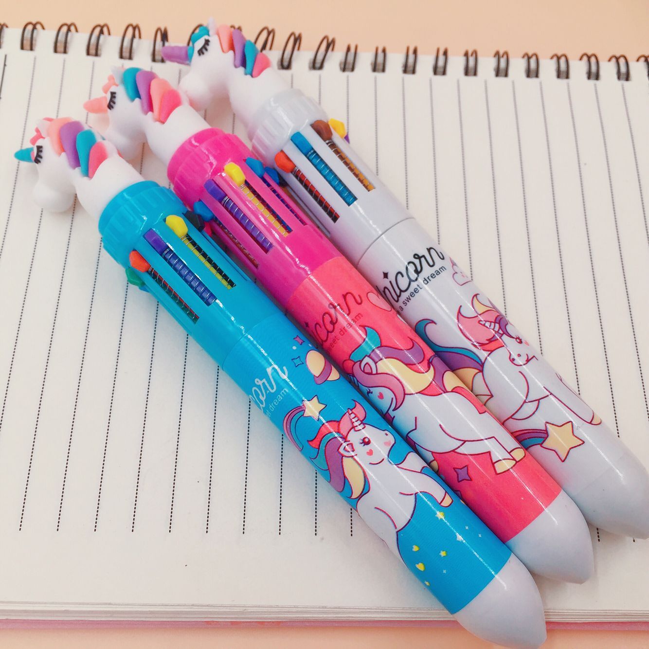Kawaii Cute Animal Cartoon Chunky Ballpoint Pens 8 / 10 Colors School  Office Supply Stationery Multicolored Pens