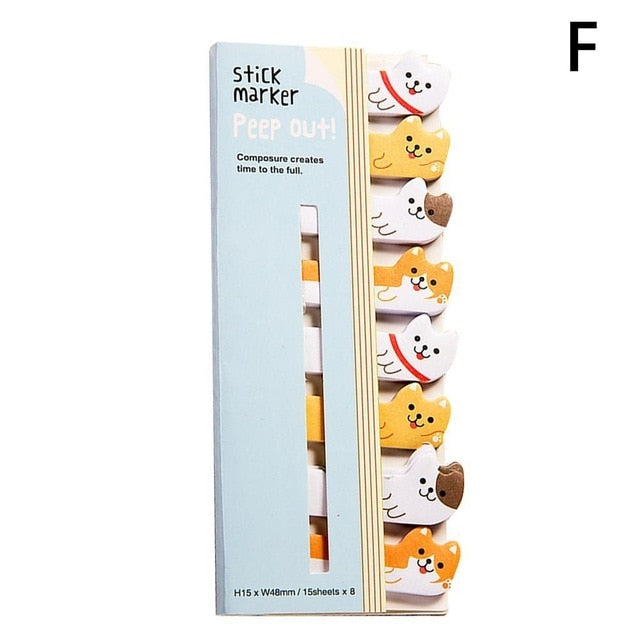 Kawaii Animals Memo Pad Stickers