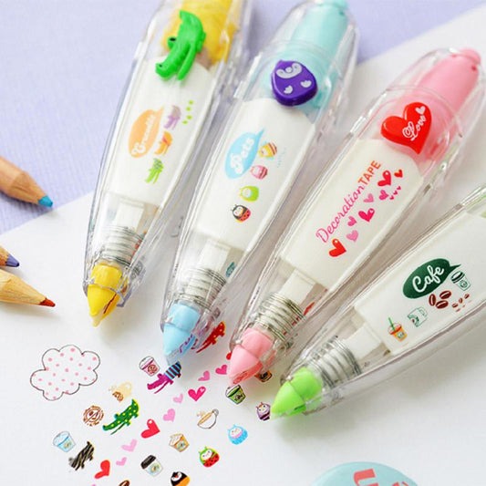 Kawaii Press Type Decorative Tape Pen