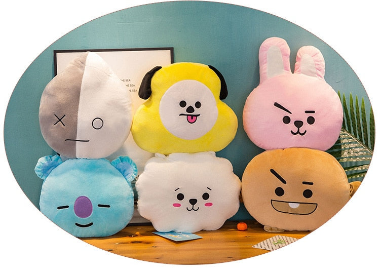 Korean Style BTS Plush Toy Pillow High Quality BT21 Throw Pillow Cutsy World