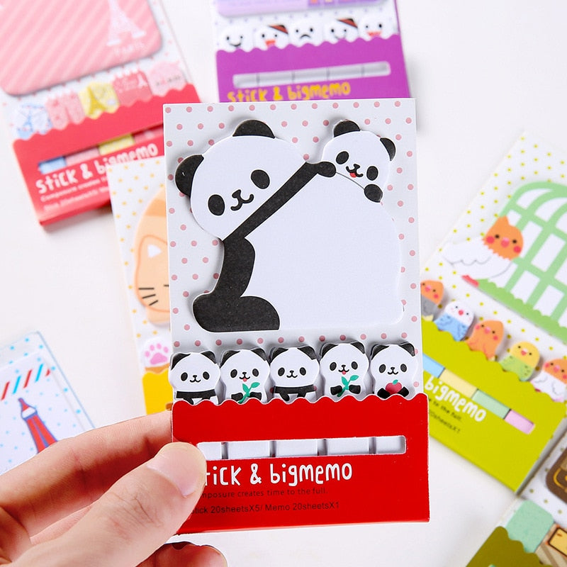 Kawaii Panda Family Sticky Notes