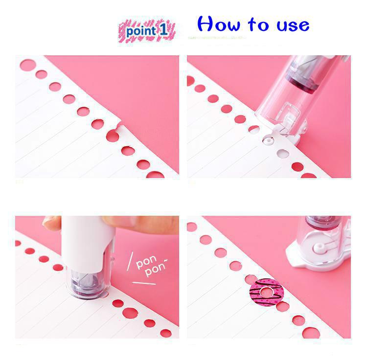 Donuts Hole Punch Reinforcing Protection Sticker