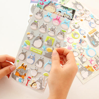 Kawaii My Neighbor Totoro Cartoon 3D Diary Stickers