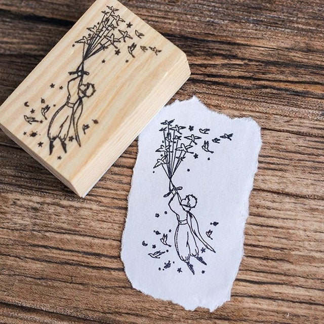 Little Prince Wooden Rubber Stamps