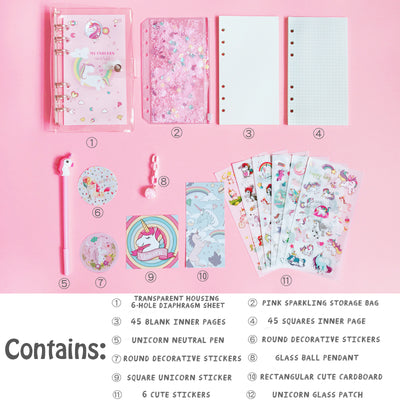 Kawaii Japanese Style A6 Spiral Notebook Planner Set