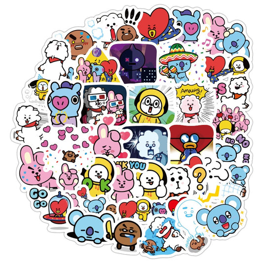 Kpop BT21 Waterproof Stickers