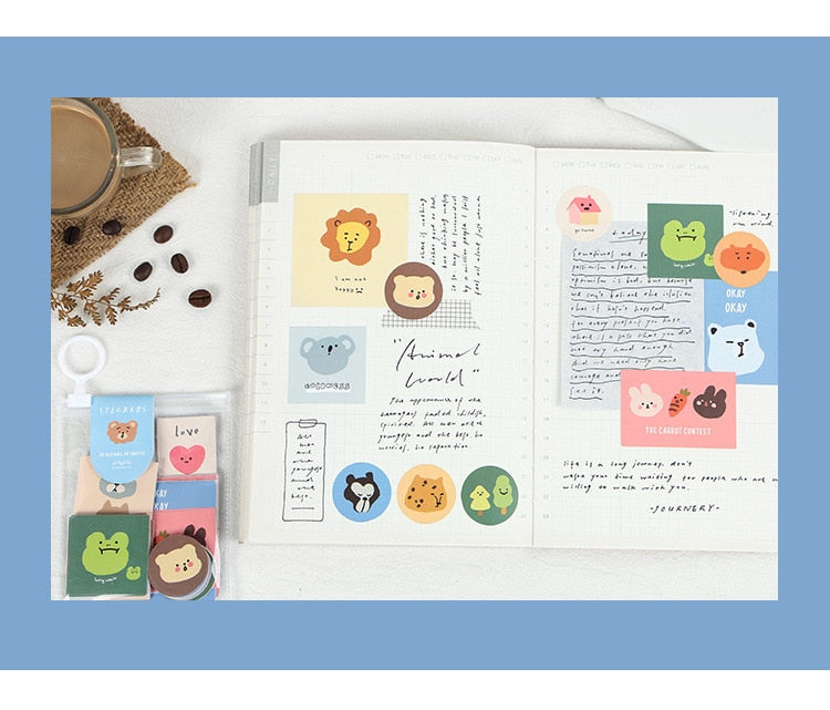 Kawaii Journal Decorative Album Stickers - Cutsy World