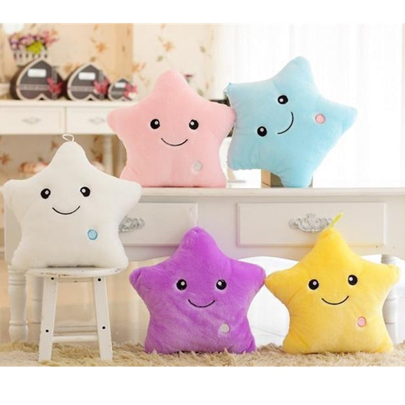 Glowing Luminous Cute Star Plush Toy Pillow