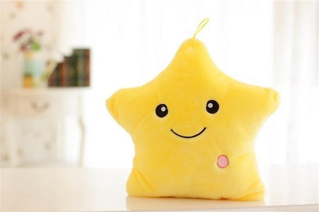 Glowing Luminous Cute Star Plush Toy Pillow