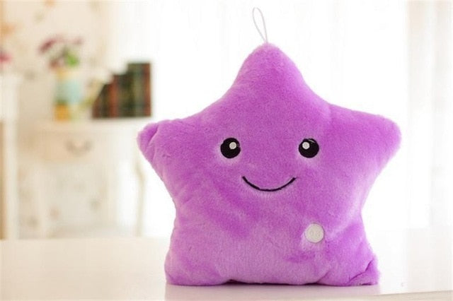 Glowing Luminous Cute Star Plush Toy Pillow