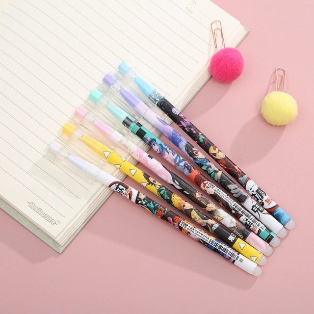 Demon Slayer Kimetsu no Yaiba Erasable Gel Pen (1 Set 6 Pcs)