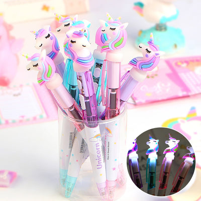Lighting Rainbow Unicorn Pen