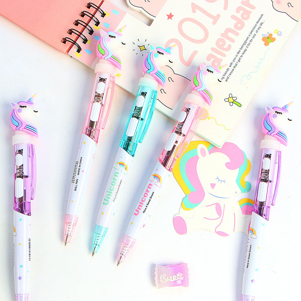 Lighting Rainbow Unicorn Pen