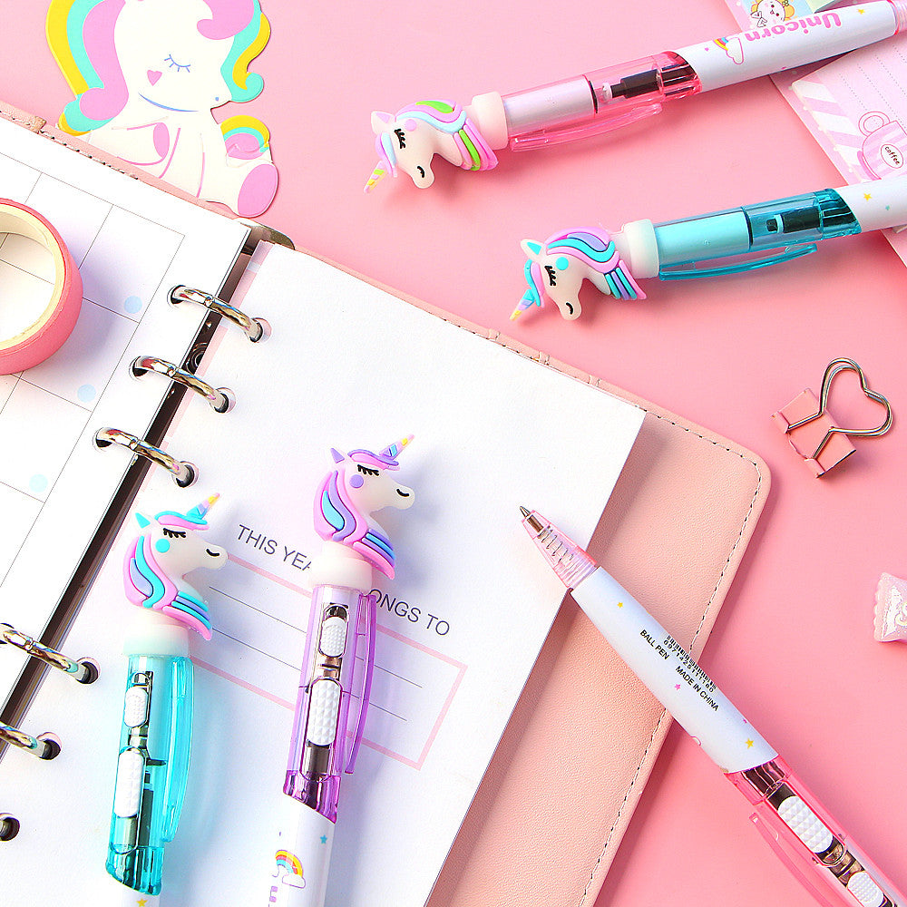 Lighting Rainbow Unicorn Pen