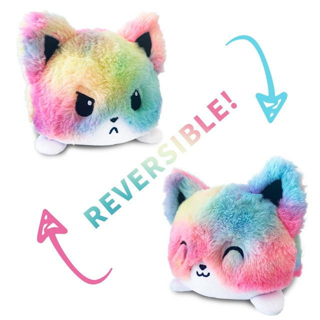 Double Sided Flip Kawaii Cat Plush