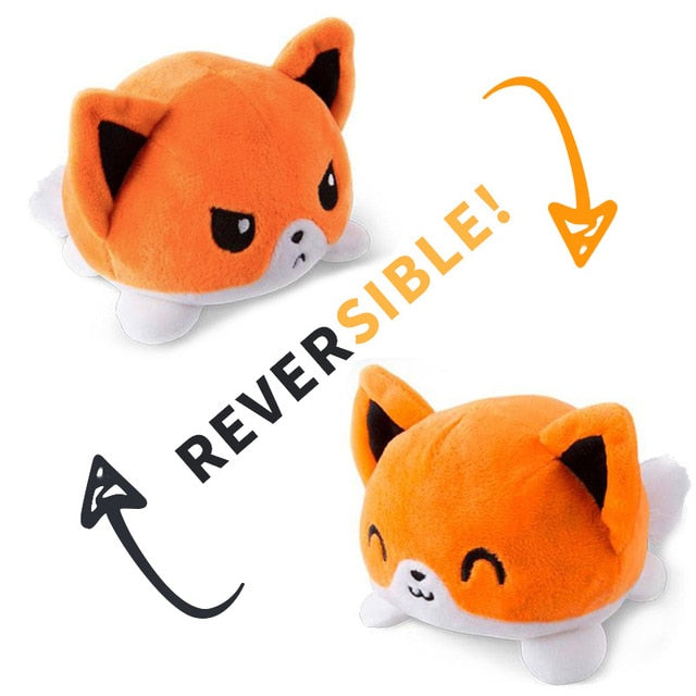 Double Sided Flip Kawaii Cat Plush