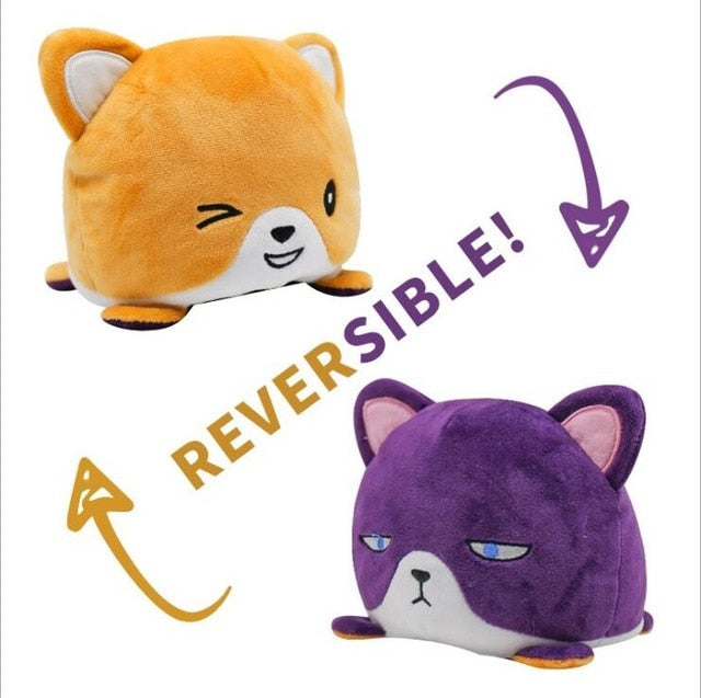 Double Sided Flip Kawaii Cat Plush