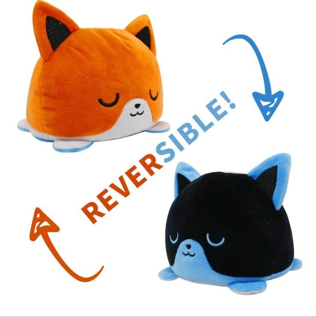 Double Sided Flip Kawaii Cat Plush