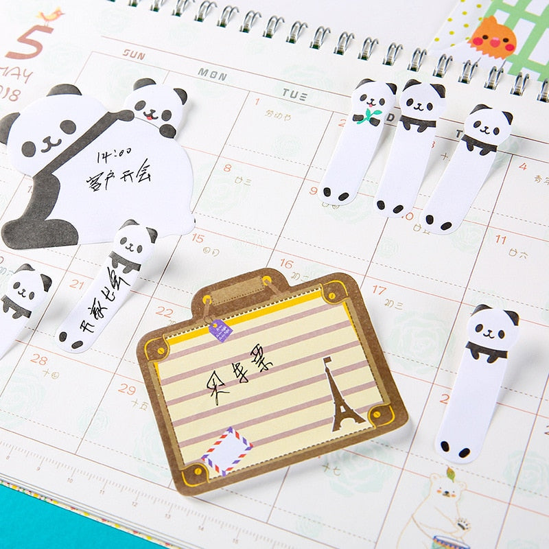 Kawaii Panda Family Sticky Notes