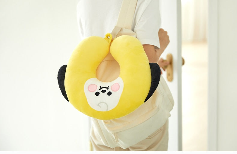 Kawaii BTS Plush Doll U Shaped Travel Pillows