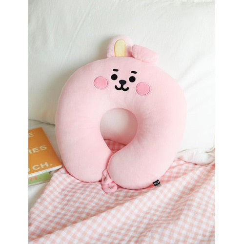 Kawaii BTS Plush Doll U Shaped Travel Pillows