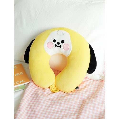 Kawaii BTS Plush Doll U Shaped Travel Pillows