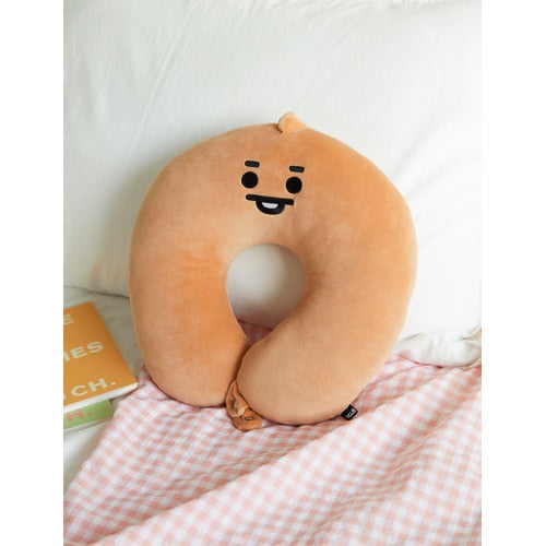 Kawaii BTS Plush Doll U Shaped Travel Pillows