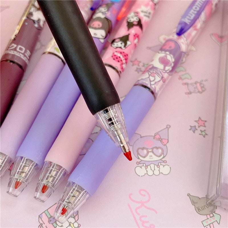 Kawaii Kuromi Cartoon Gel Pen 6pcs/set