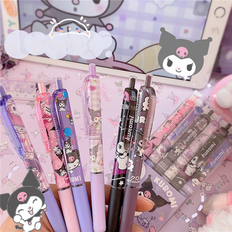 Kawaii Kuromi Cartoon Gel Pen 6pcs/set