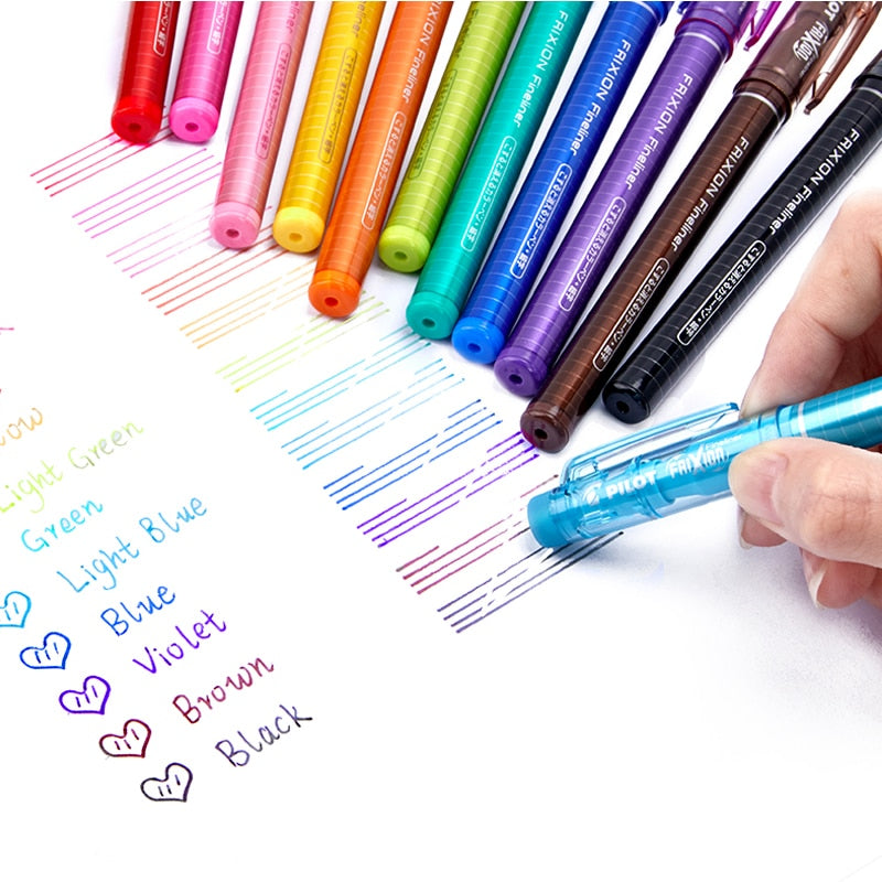 PILOT DPK-SFFL 12f Watercolor Color Erasable Pen