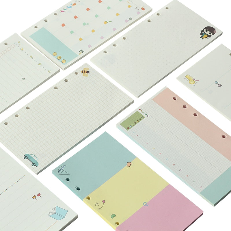 Kawaii Filofax Planner Filler Paper Refills