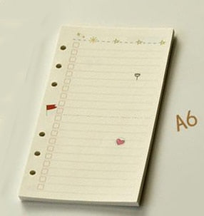 Kawaii Filofax Planner Filler Paper Refills