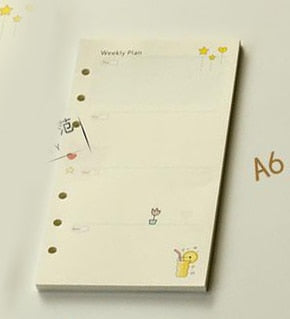 Kawaii Filofax Planner Filler Paper Refills