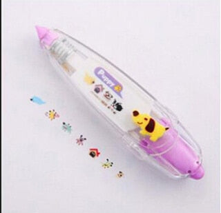 Kawaii Animals Press Type Masking Tape Sticker Pen