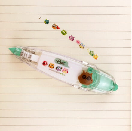 Kawaii Animals Press Type Masking Tape Sticker Pen