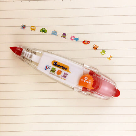 Kawaii Animals Press Type Masking Tape Sticker Pen