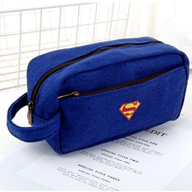 Superhero Canvas Pencil Case