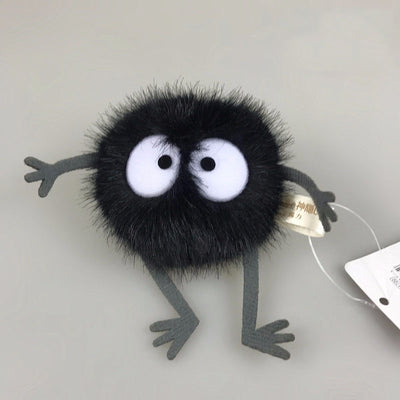Totoro Black Carbon Coal Ball Small Plush Toy