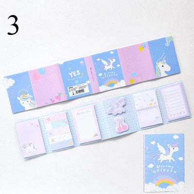 Sumikko Gurashi Cute Cartoon Unicorn Memo Pad Sticky Notes