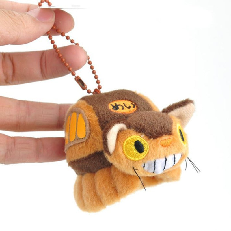 Japanese Studio Ghibli Hayao Miyazaki Anime Totoro Bus Plush Key Chain