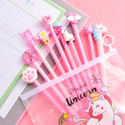 Unicorn Gel Pen with Pencil Case