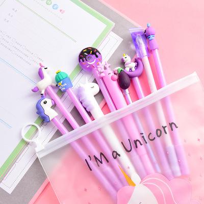 Unicorn Gel Pen with Pencil Case