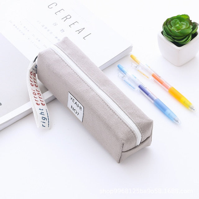 Slogan Design Zipper Pencil Case