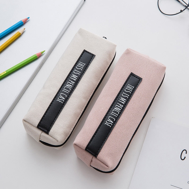 Stylish Canvas Back To School Pencil Case