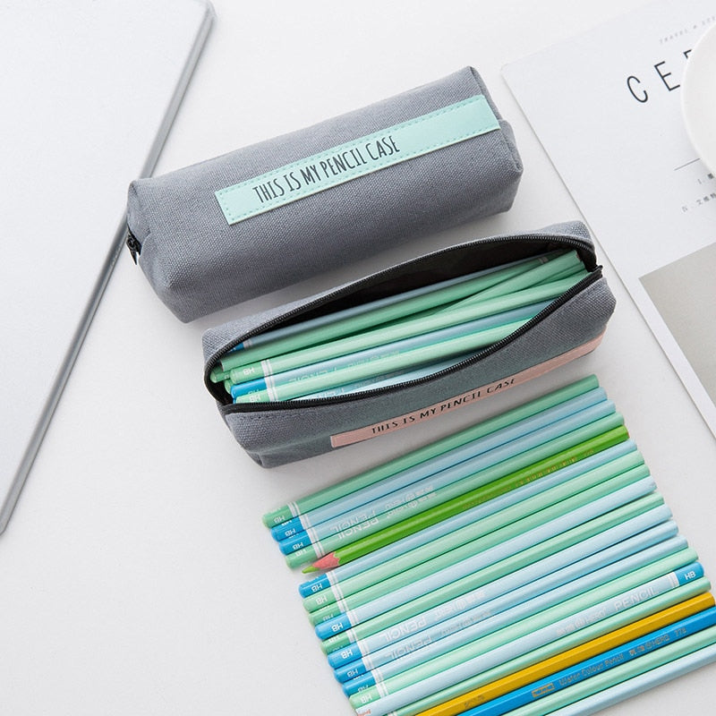 Stylish Canvas Back To School Pencil Case