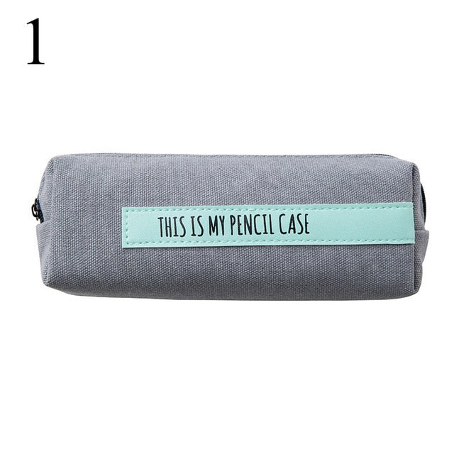 Stylish Canvas Back To School Pencil Case